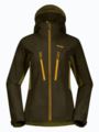 Bergans Cecilie Mountain Softshell Jacket Dark Olive Green/Trail Green