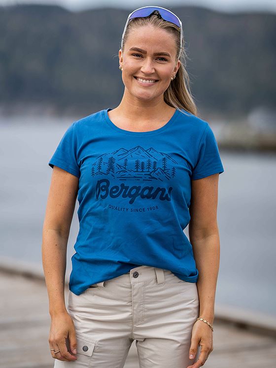 Bergans Classic V2 Tee North Sea Blue