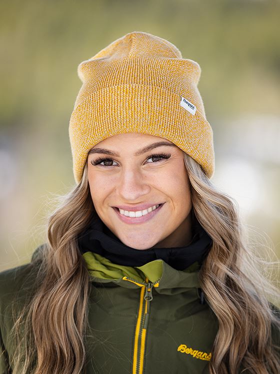 Bergans Melange Beanie Light Golden Yellow