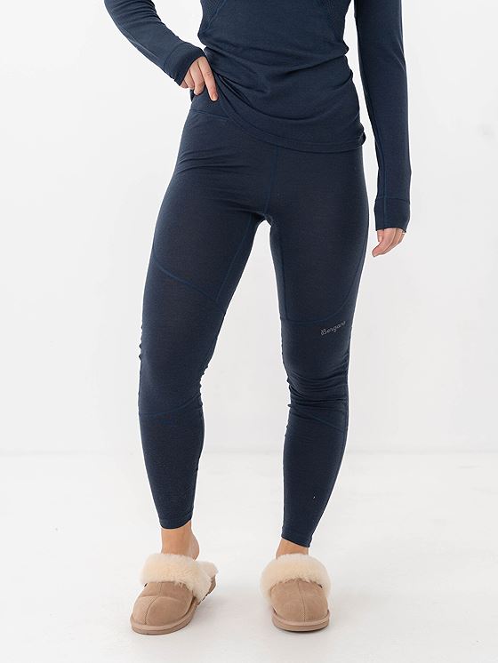Bergans Inner:Pure Merino Tights Women Navy Blue