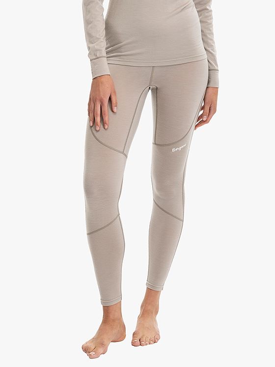Bergans Inner:Pure Merino Tights Women Sandstone