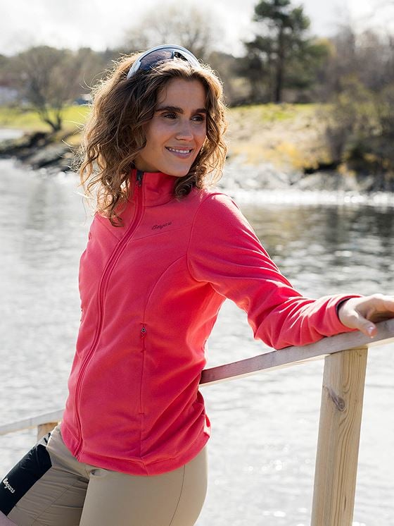 Bergans Finnsnes Fleece Jacket Women Peachy Red