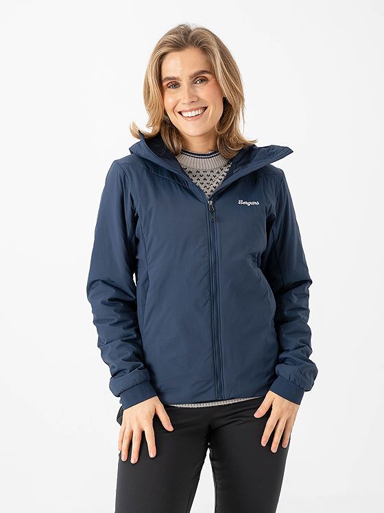 Bergans Holo Hood Jacket Women NavyBlue