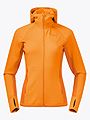 Bergans Cecilie Wool Hood Jacket Lush Yellow / Cloudberry Yellow