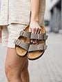 Birkenstock Arizona Birko-Flor Nubuck Stone
