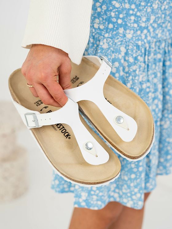 Birkenstock Gizeh Birko-Flor White