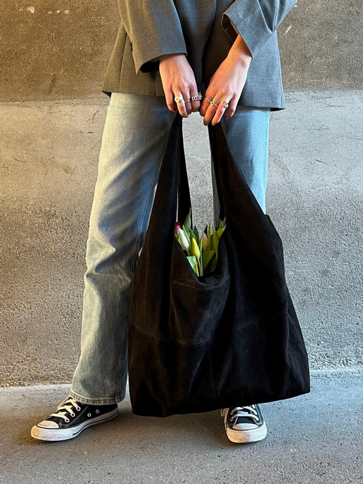 Becksöndergaard Suede Dalliea Bag Black