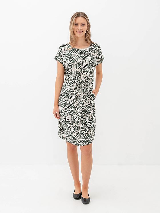 B.YOUNG Mjoella Oneck Dress Ethnic Sea Spray
