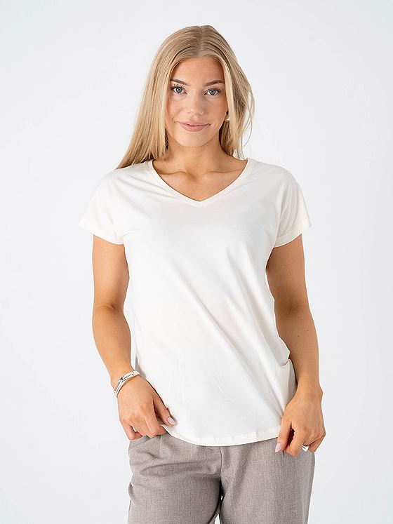 B.YOUNG Pamila V Tee Off White