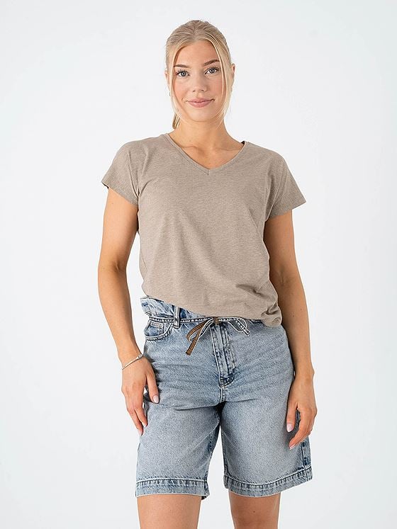 B.YOUNG Pamila V Tee Chinchilla Melange