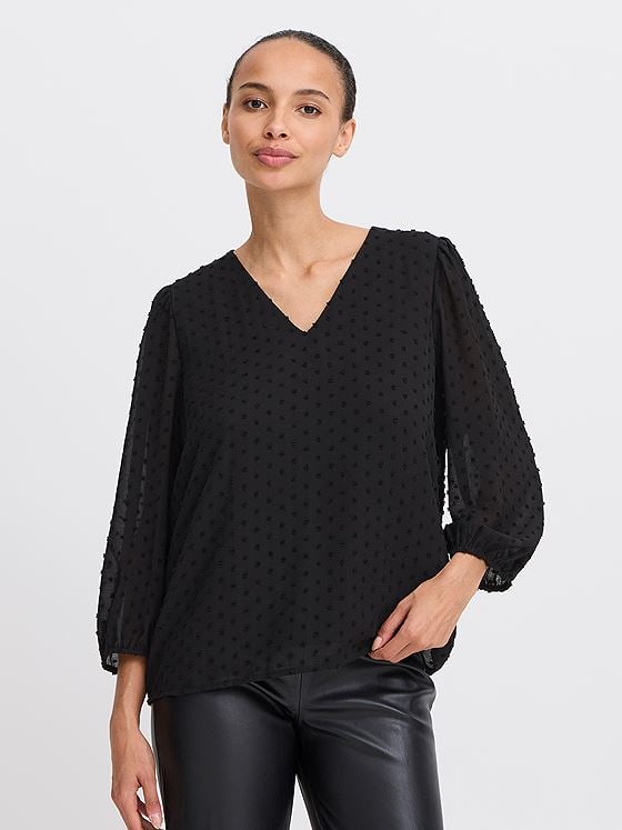 B.YOUNG Izette Blouse Black