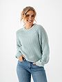 B.YOUNG Otinka O-Neck Jumper2 Knit Blue Surf