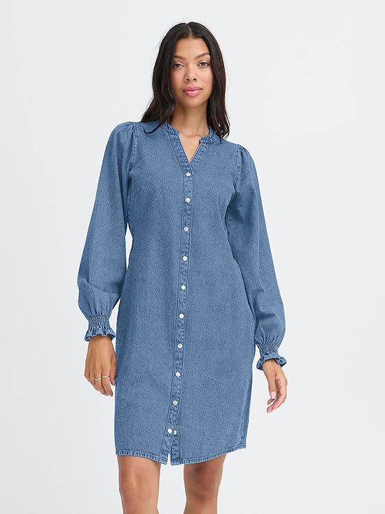 B.YOUNG Kapuca Vneck Dress Denim