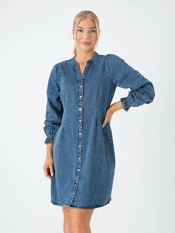 B.YOUNG Kapuca Vneck Dress Denim