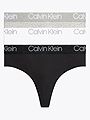 Calvin Klein 3 pk. High Waist Thong Black / White / Grey Heather