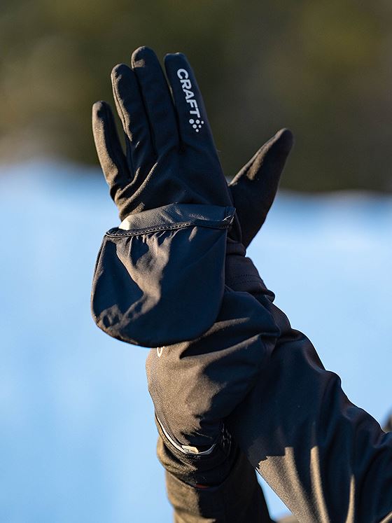 Craft Hybrid Weather Glove Black