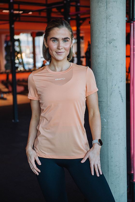 Craft Advance Essence Short Sleeve Tee 2 Apricot