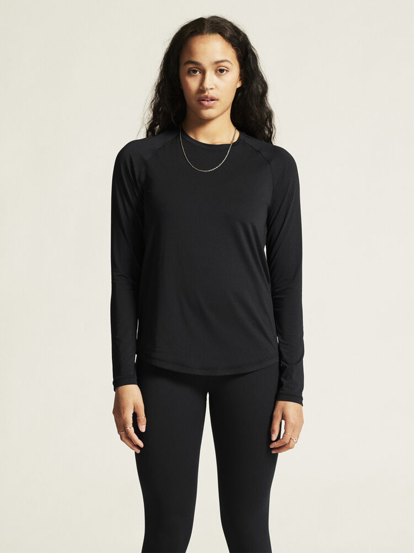 Craft Collective Long Sleeve Tee Woman Black