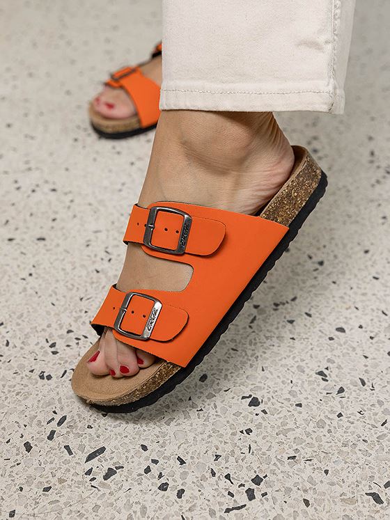 Cruz Whitehill Cork Sandal Mandarin Orange