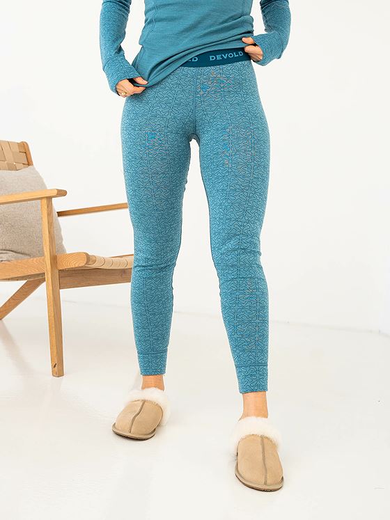 Devold Duo Active Merino 205 Longs Woman Blå