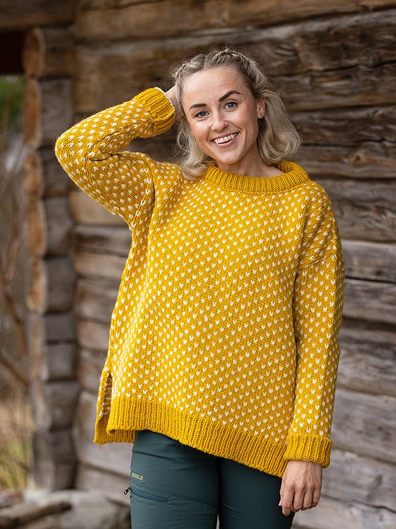 Devold Nordsjø Split Seam Sweater Arrow wood