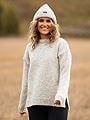 Devold Nansen Womans Sweater Split Seam Grey Melange