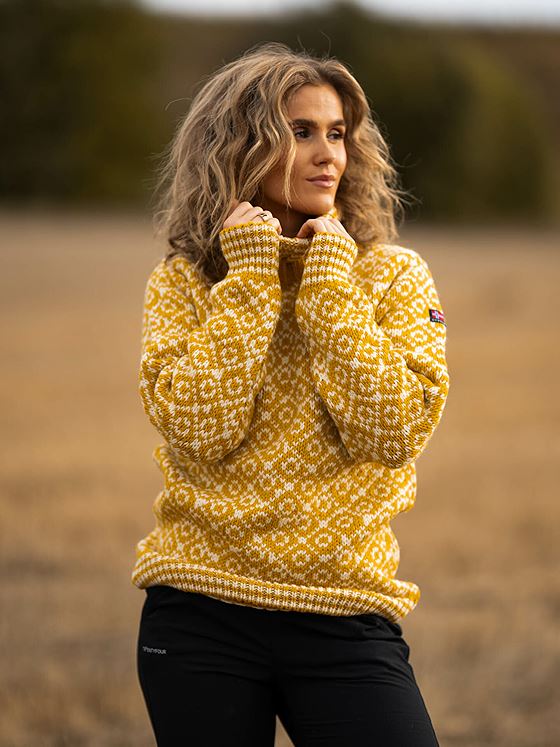 Devold Svalbard Sweater High Neck Gul