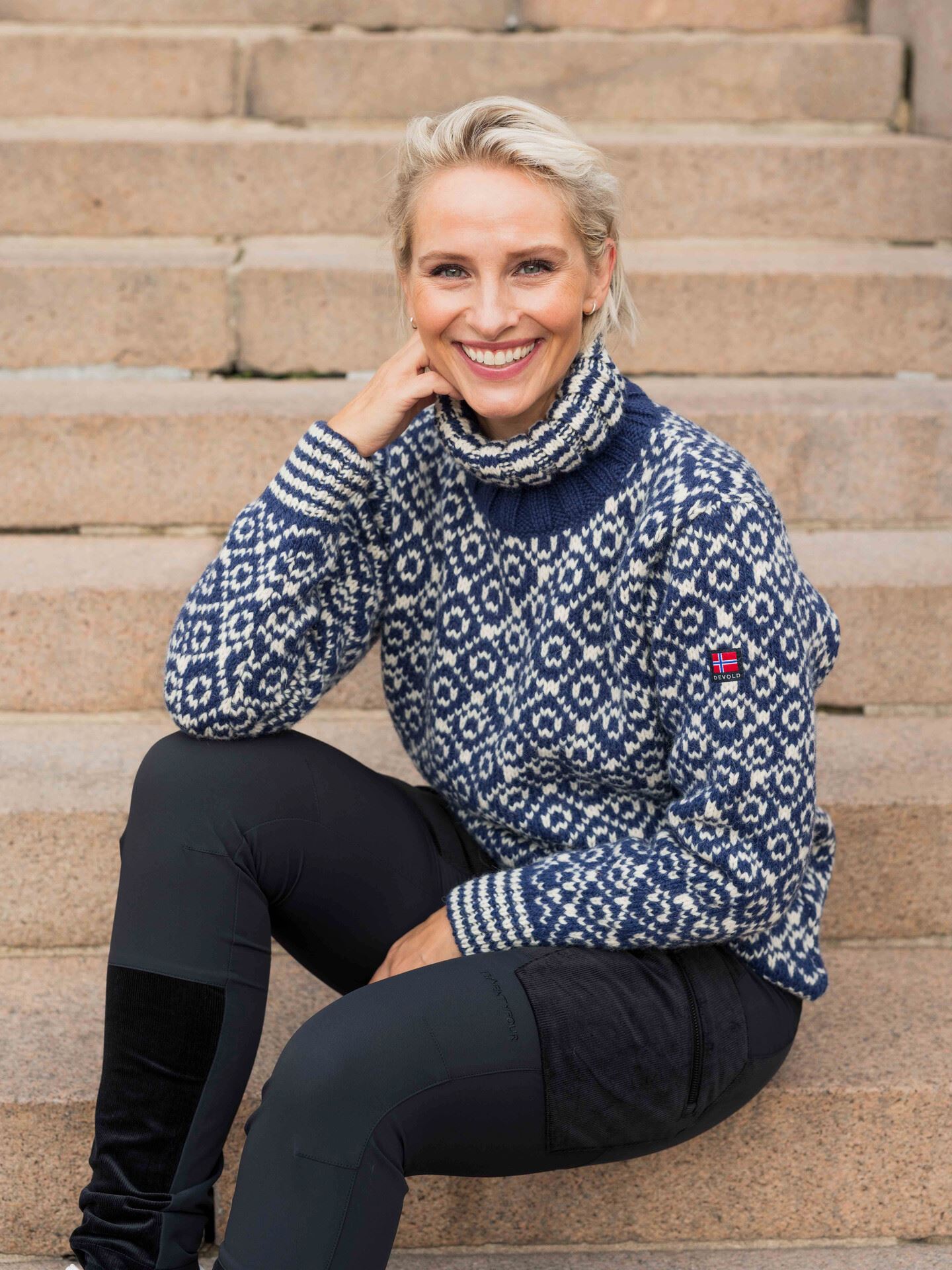 Svalbard High Neck Unisex NIGHT/OFFWHITE S