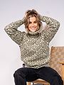 Devold Svalbard Sweater High Neck Olive / Offwhite
