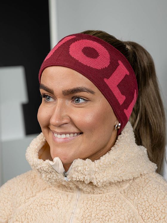 Devold Logo Merino Headband Beetroot