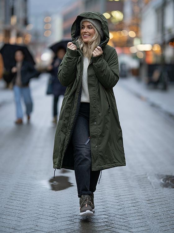 Didriksons W Alicia Long Parka 2 Deep Green