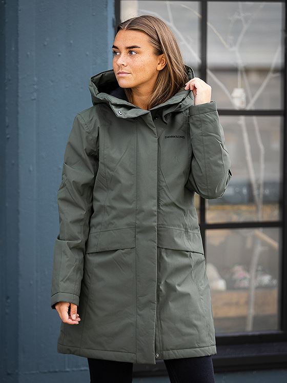 Didriksons W Cajsa Parka 4 Deep Green