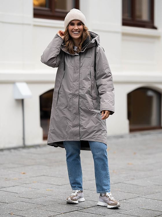 Didriksons Elissa Women's Parka Ash Brown