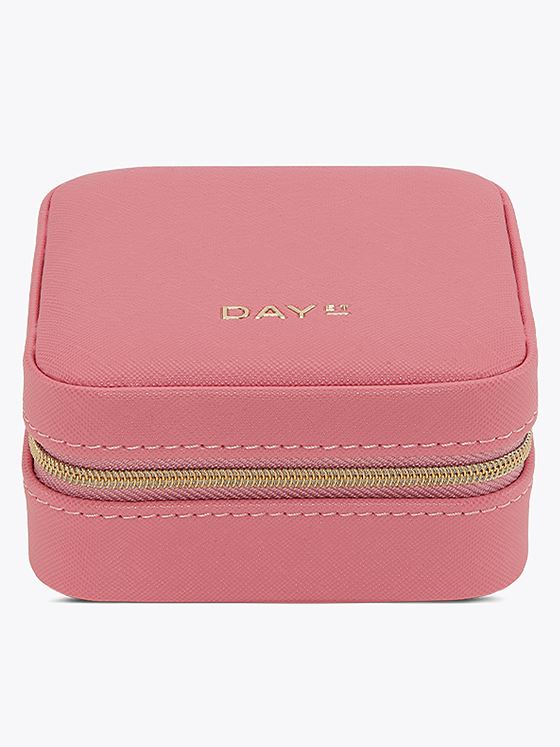DAY ET Saffiano Zip Square Slate Rose