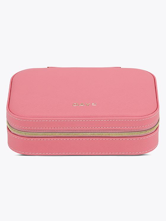 DAY ET Saffiano Zip Box Slate Rose