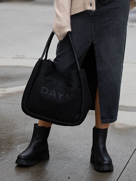Day Et Day Woolen Shopper Black