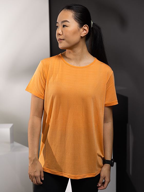 Athlecia Lizzy Slub Tee Tangerine