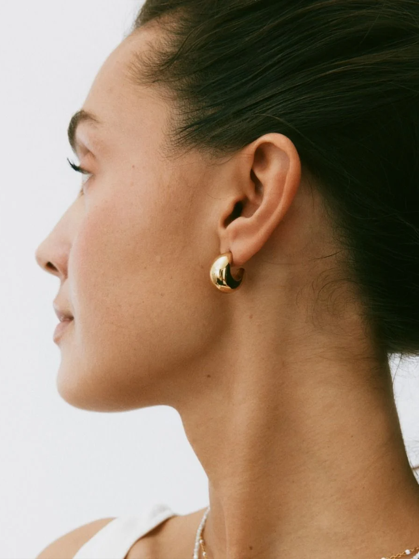 Edblad Bold Creoles Small Gold Gullbelagt