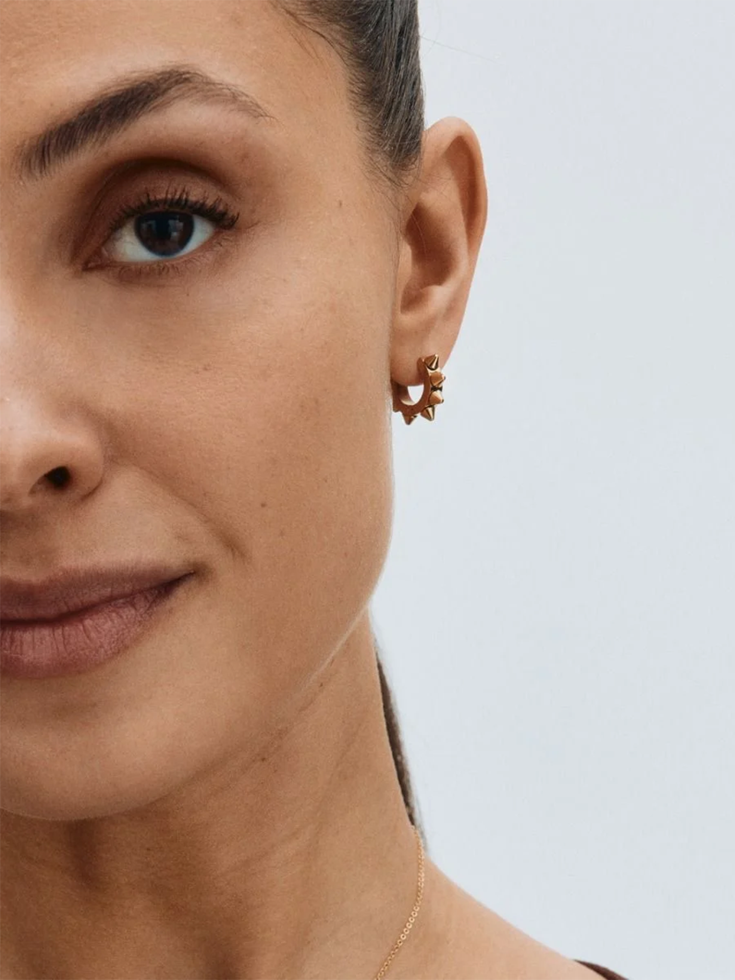 Edblad Peak Hoops Icon M Gold Gold