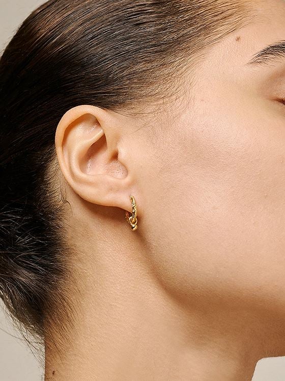 ENAMEL Copenhagen Belle Hoops Gold