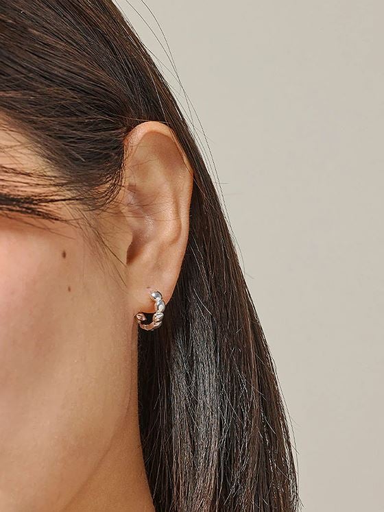 ENAMEL Copenhagen Nara Hoops Silver