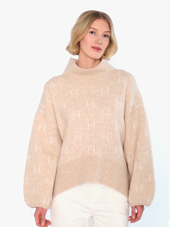 Hést FAM Short Sweater Light beige melange