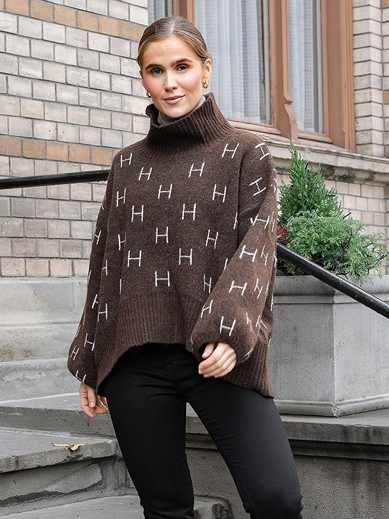 Hést FAM Short Sweater Dark Earth