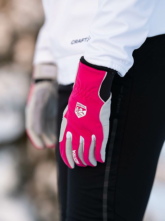 Hestra Women's XC Ergo Grip Fuchsia