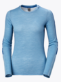 Helly Hansen W Lifa Merino Lightweight Crew Blue Fog