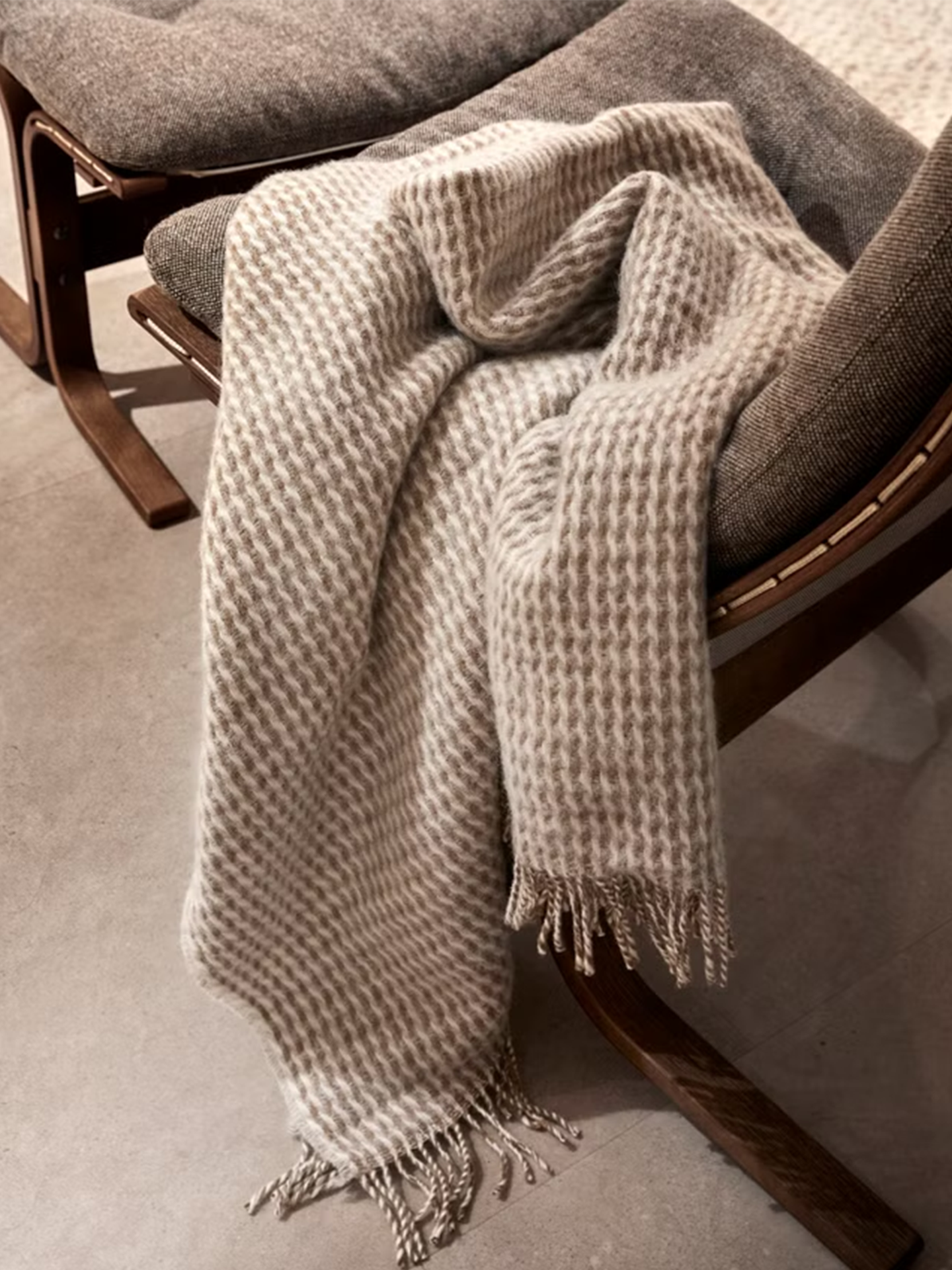 Høie Teide Pledd 120x180 cm Lys Karamell