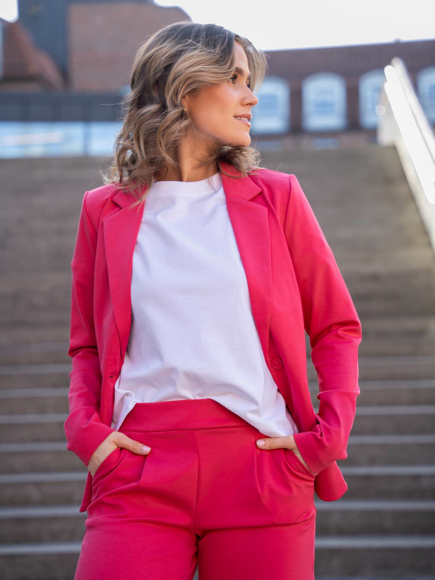 Ichi Kate Blazer Raspberry Wine