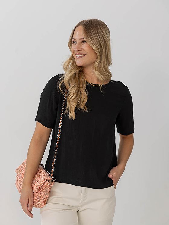 Ichi Marrakech Short Sleeve 11 Black