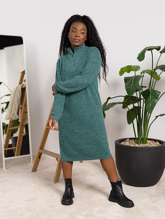 Ichi Novo Dress 5 Blue Spruce