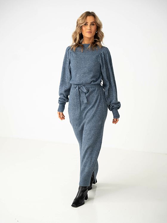 Ichi Jordan Dress Bering Sea - Get Inspired Exclusive Collection